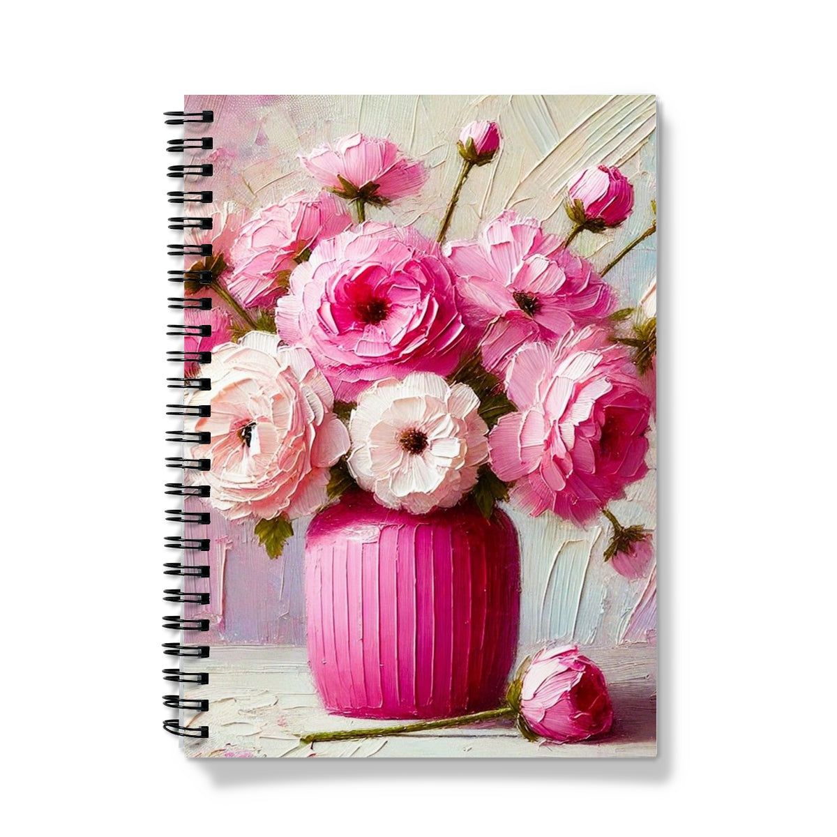 A Pink Floral Notebook