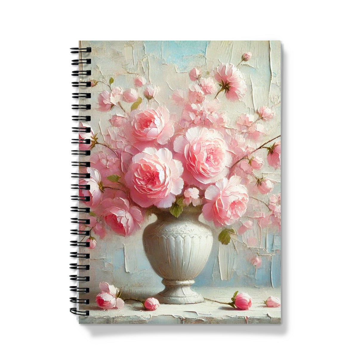 Vintage Pink Flowers Notebook
