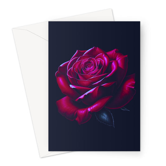 Dark Rose Greeting Cards