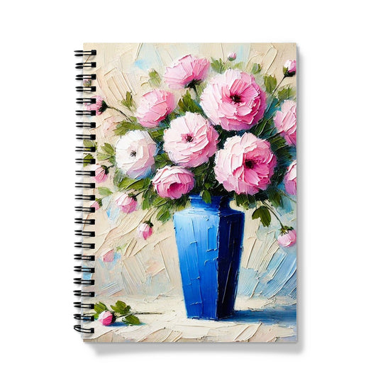 Pink Blue Vase Notebook
