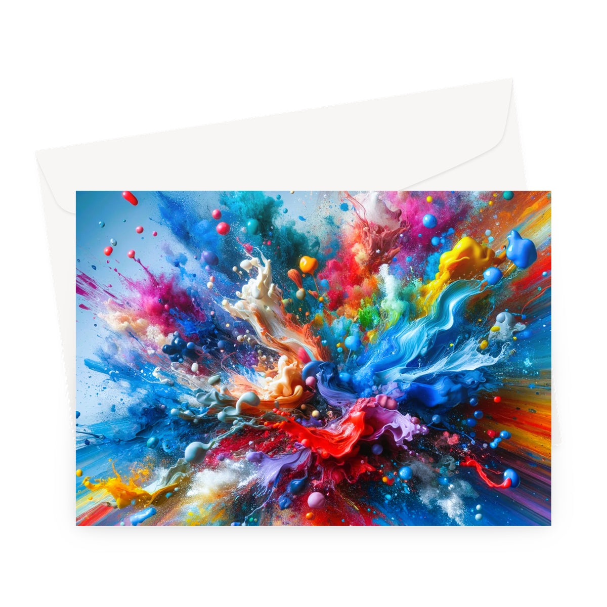 Colour Explode Greeting Cards