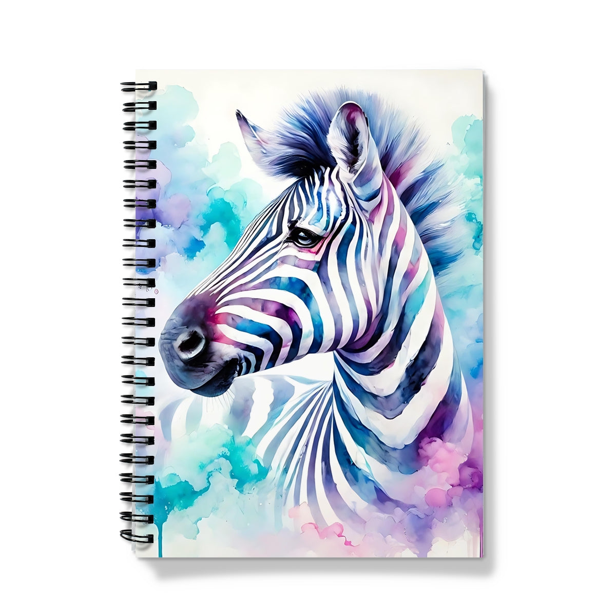 Watercolour Zebra Spiral Notebook