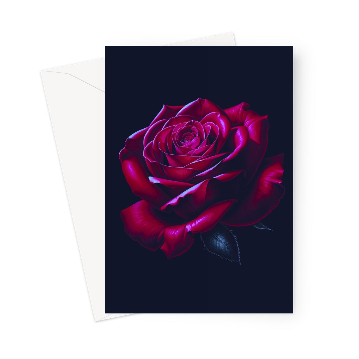 Dark Rose Greeting Cards