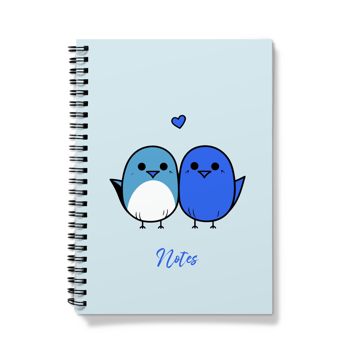 Love Birds Blue Notebook
