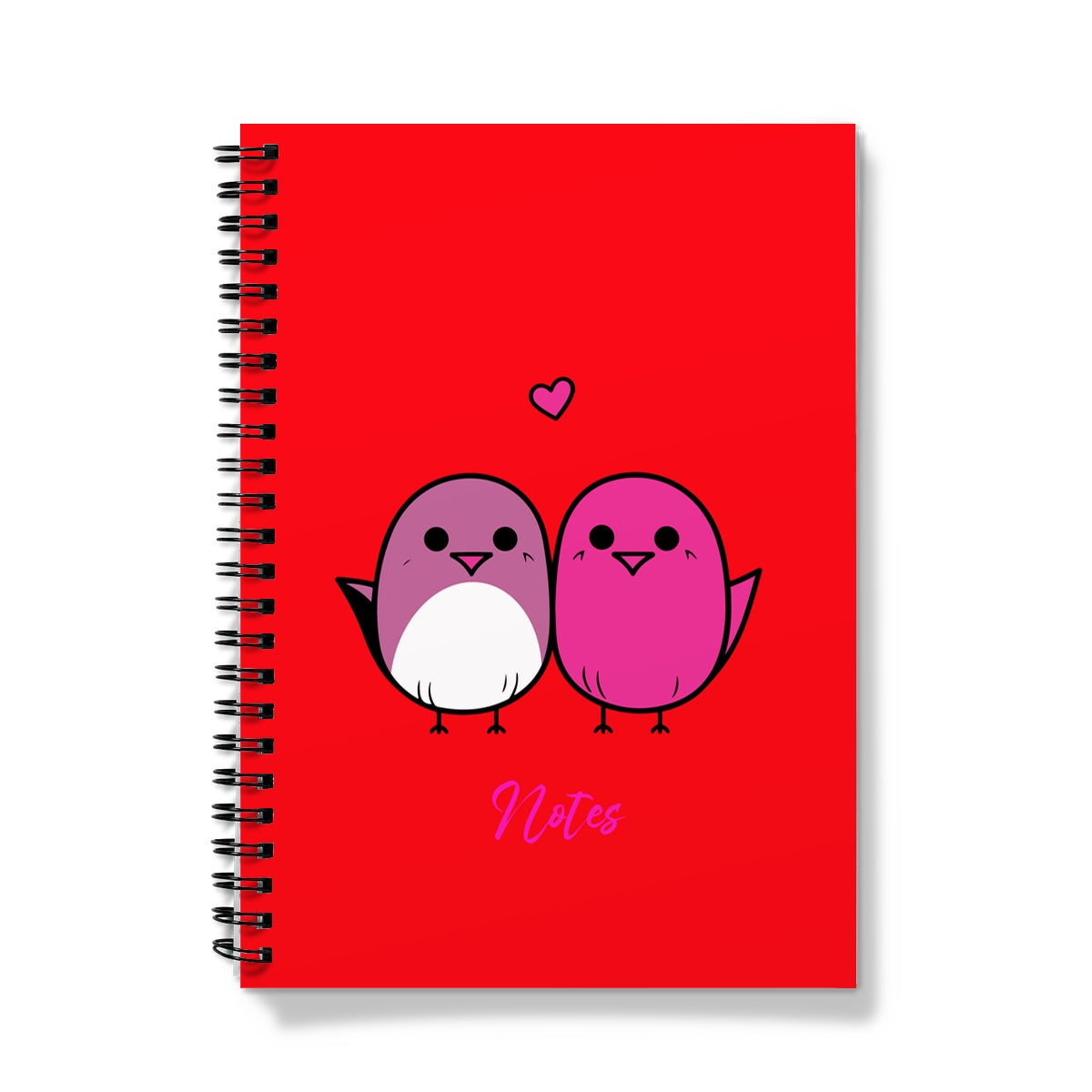 Love Birds Red Notebook