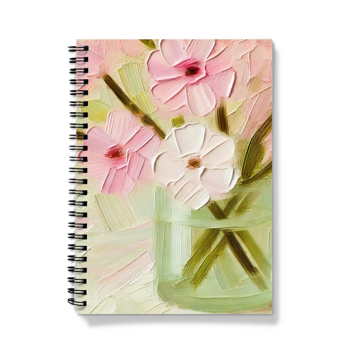 Pink Flower Jar Notebook