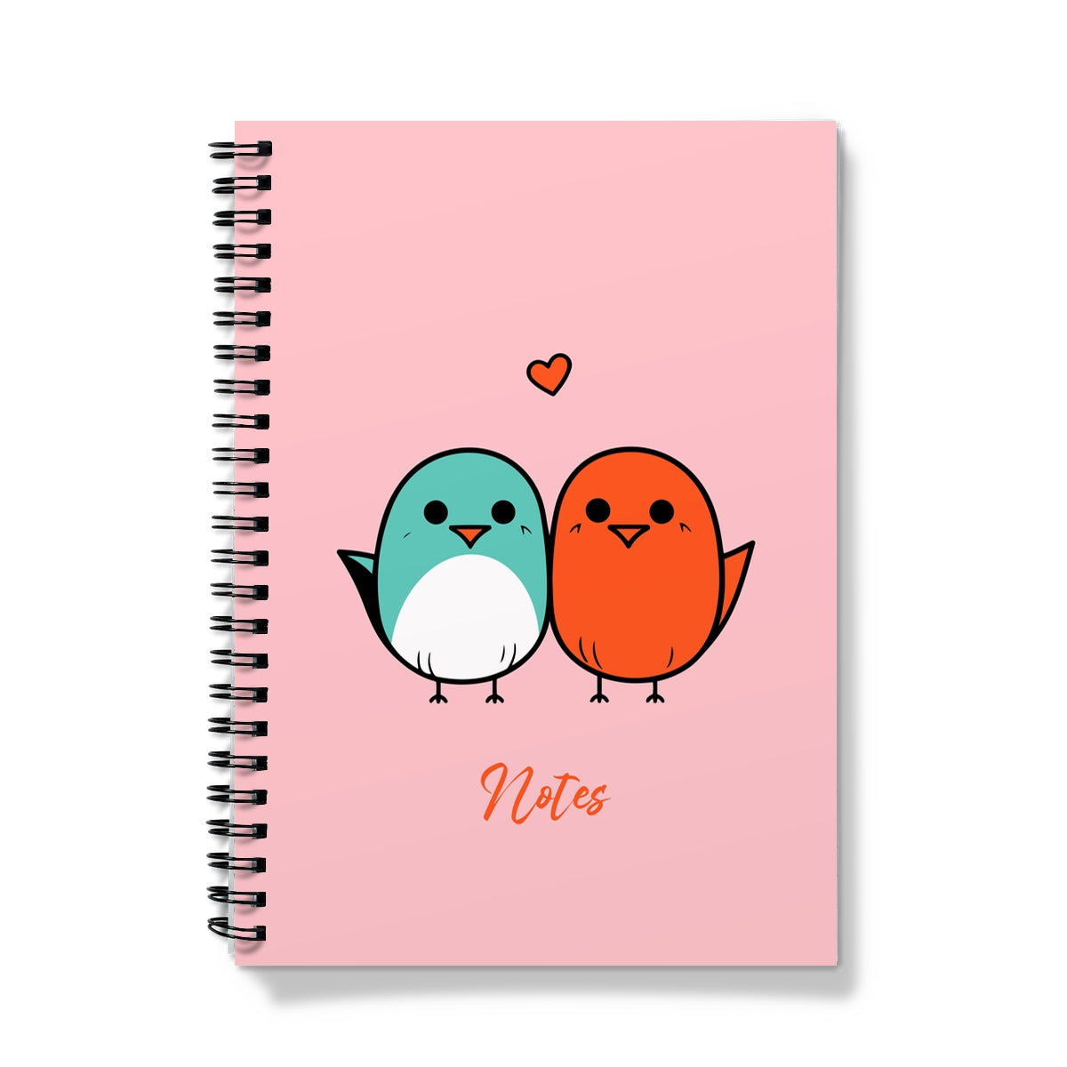 Love Birds Peach Notebook