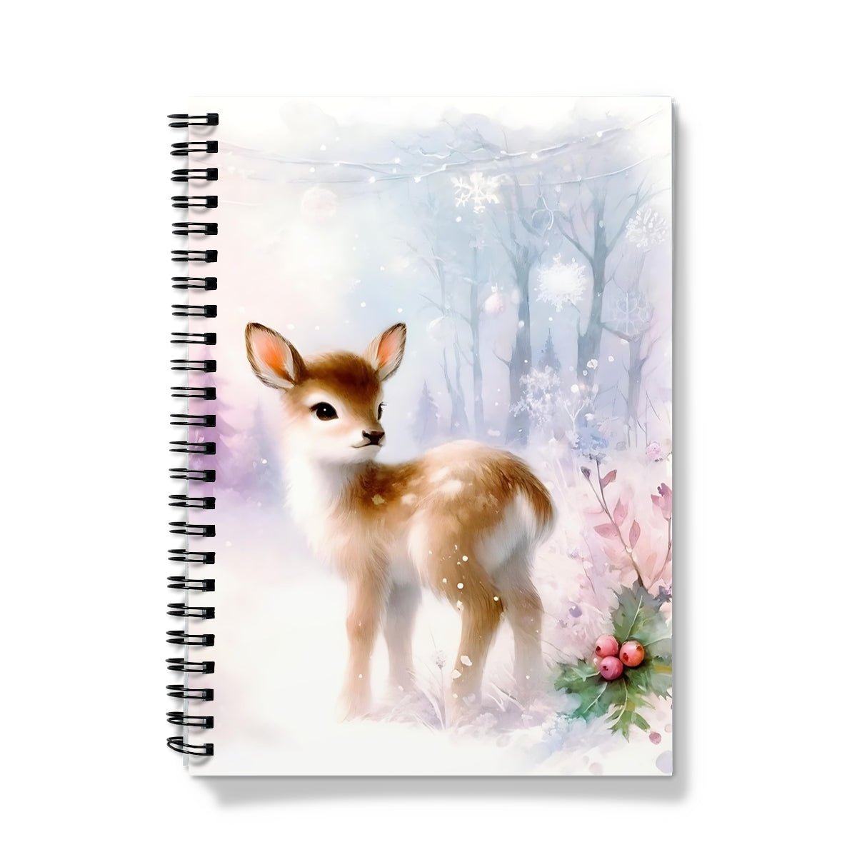 Baby Reindeer Christmas Spiral Notebook