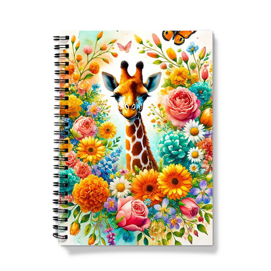 Beautiful Giraffe Spiral Notebook