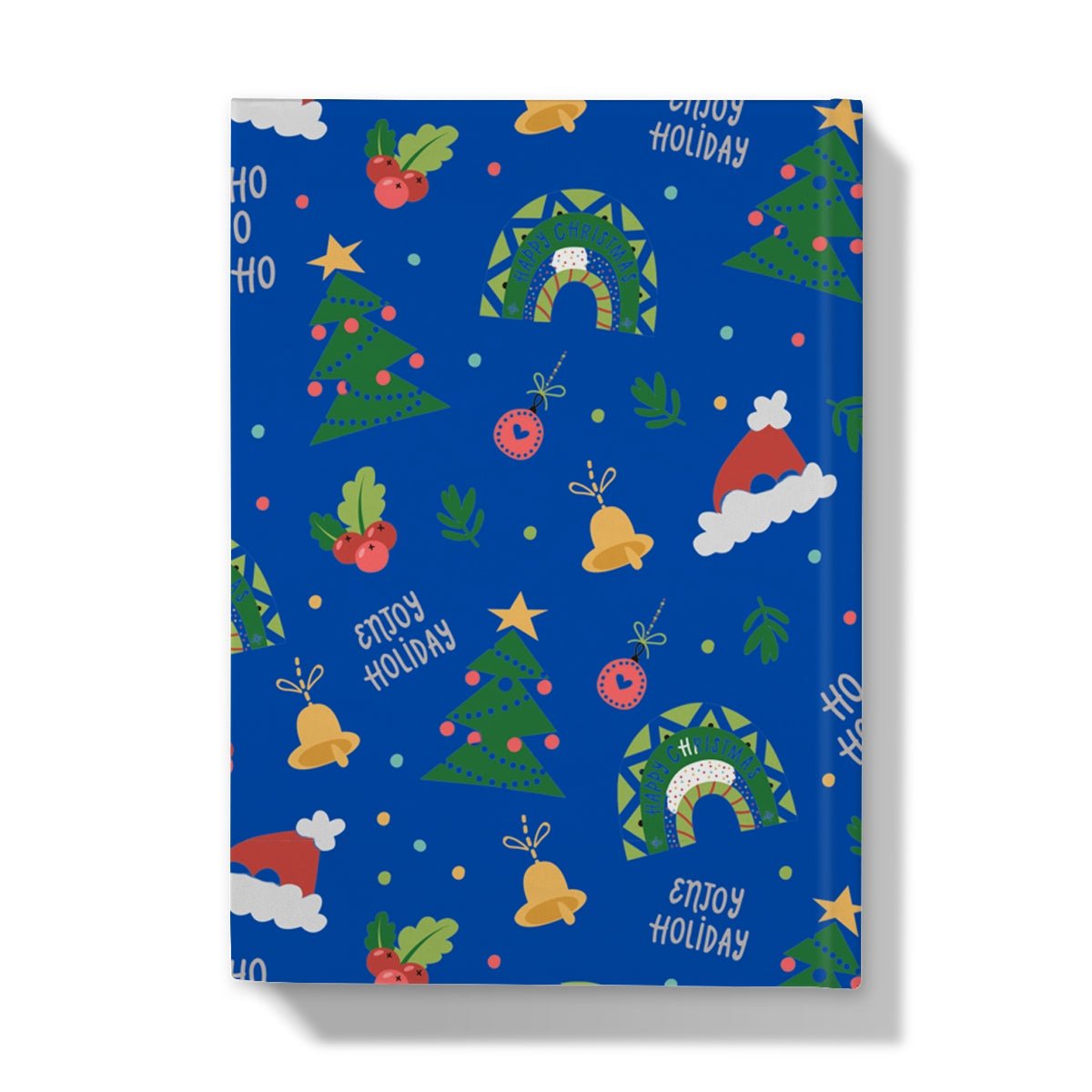 Blue Christmas Ho Ho Ho Hardback Journal