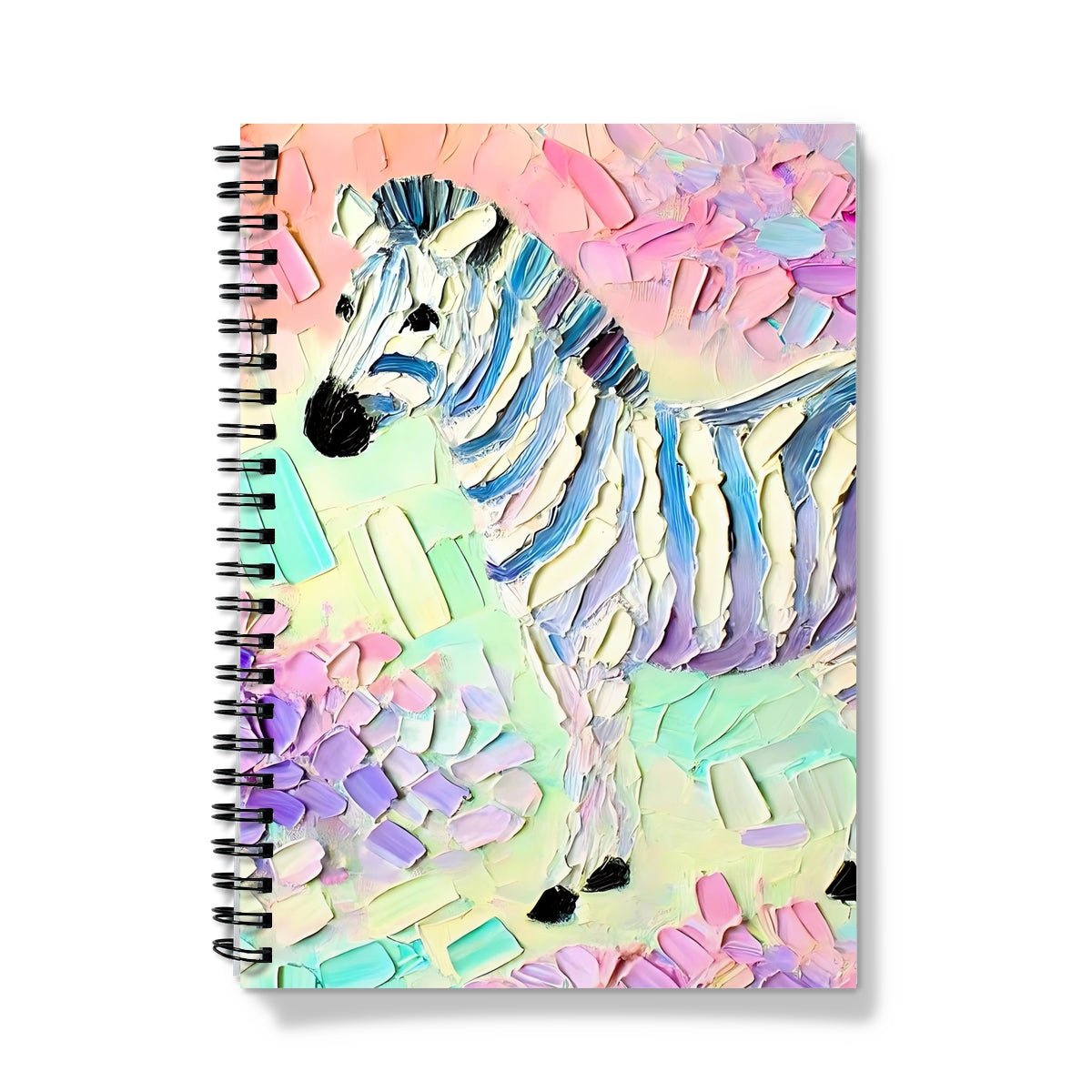 Brushstrokes Zebra Spiral Notebook