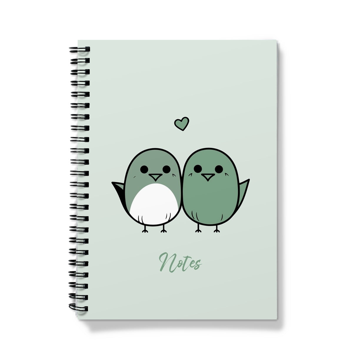 Love Birds Mint Notebook