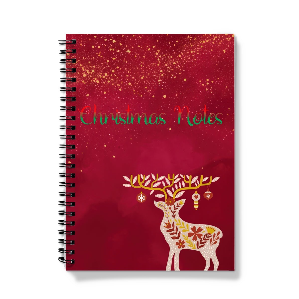 Christmas Notes Spiral Notebook