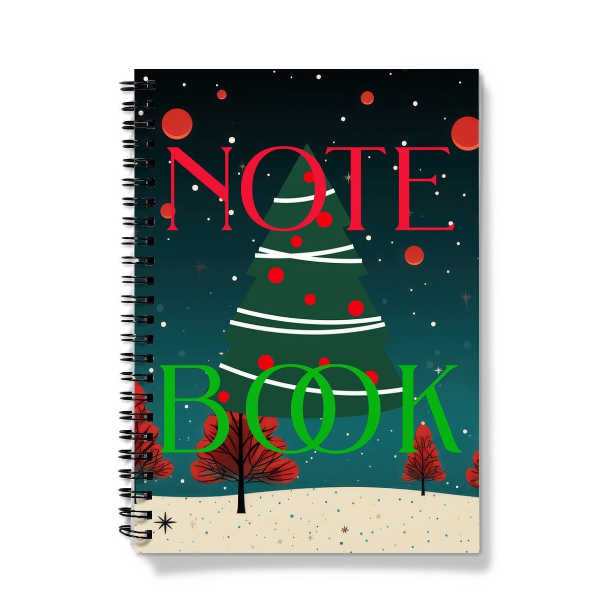 Christmas Notes Spiral Notebook