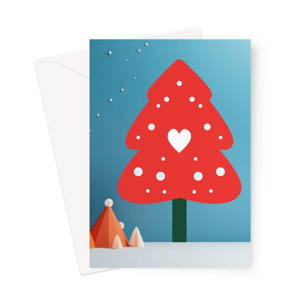 Christmas Notes Tree Greeting Cards - Pack of 10 Cards