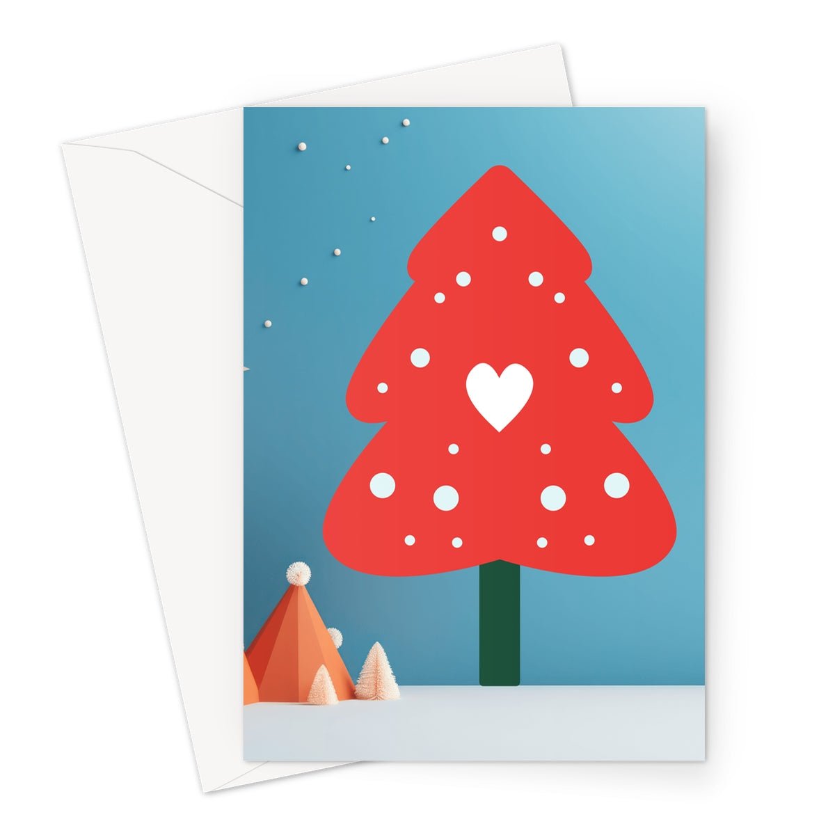 Christmas Notes Tree Greeting Cards - Pack of 10 Cards