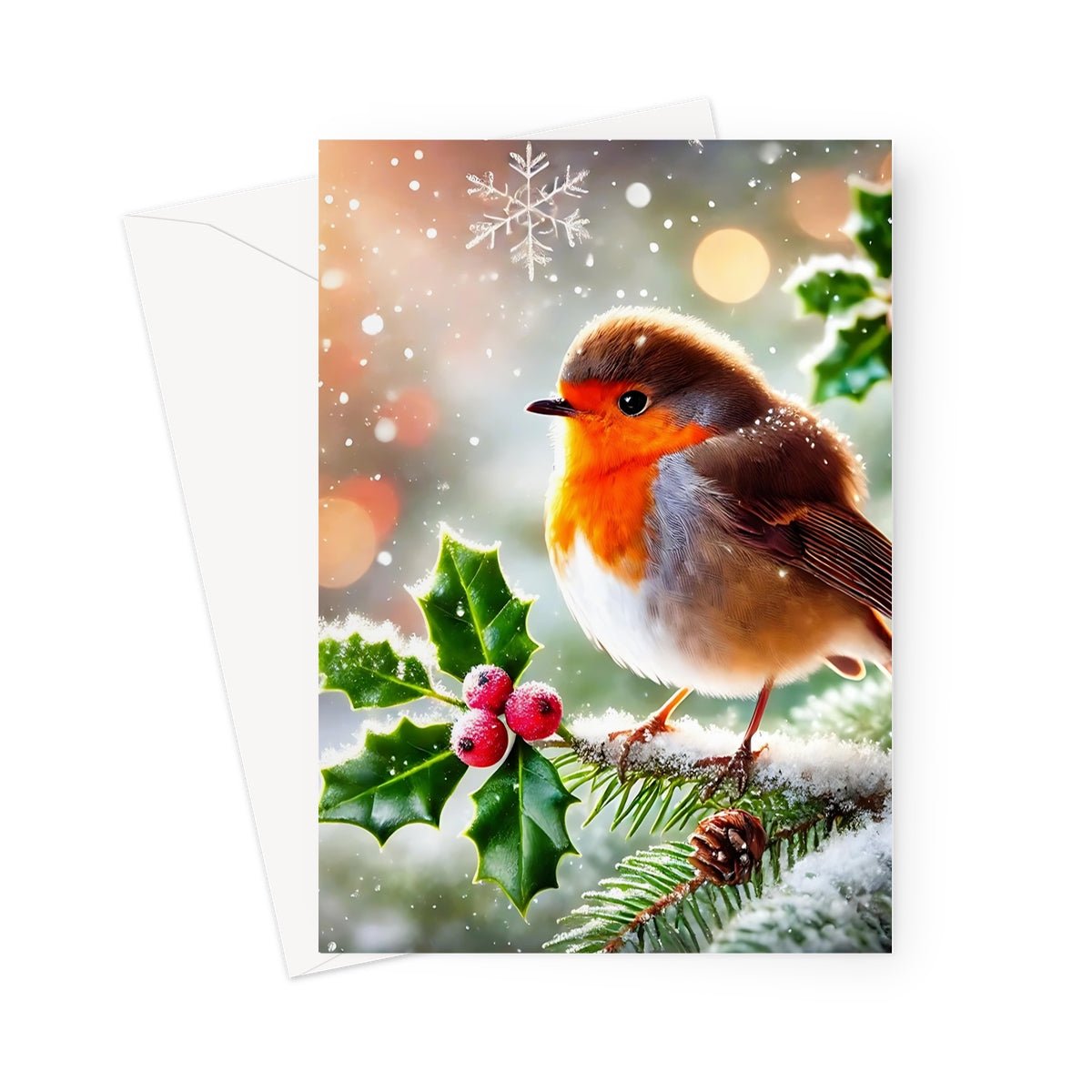 Christmas Robin Greeting Cards - Pack of 10 Cards