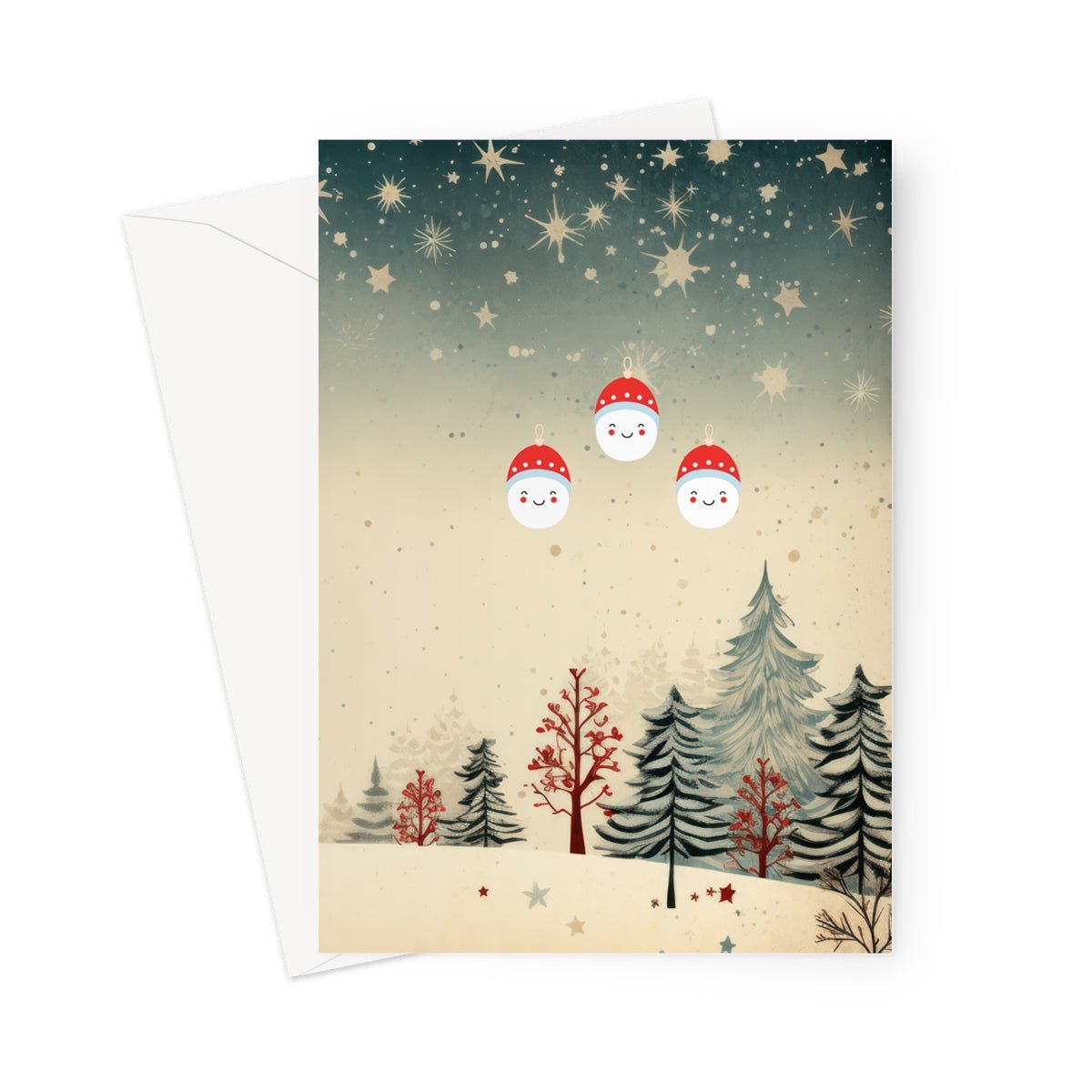 Christmas Silent Night Greeting Cards - Pack of 10 Cards