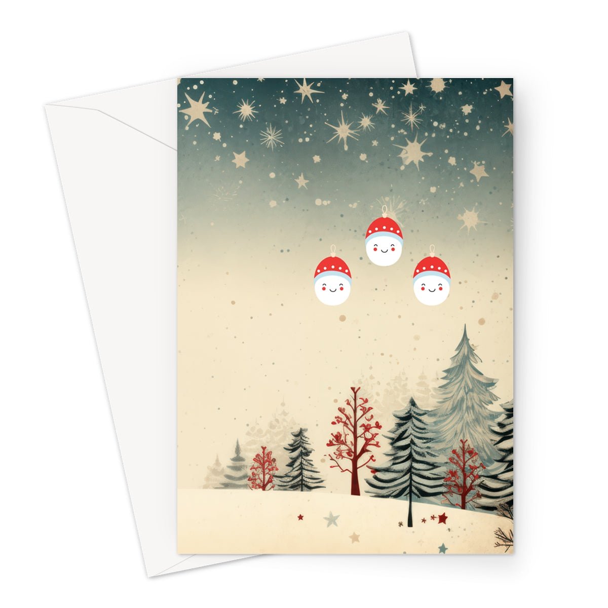 Christmas Silent Night Greeting Cards - Pack of 10 Cards
