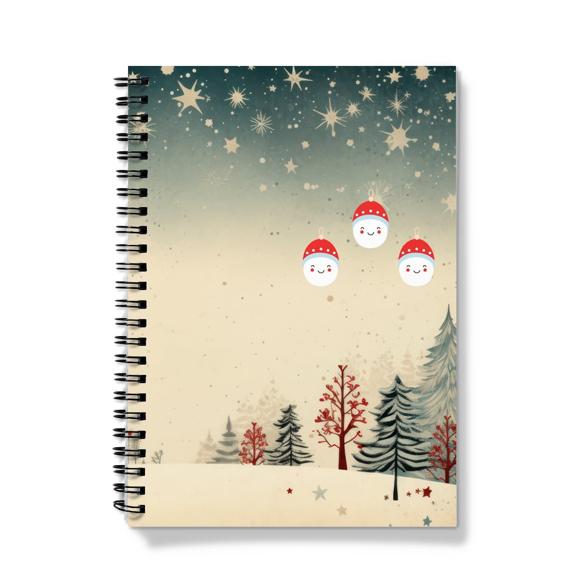 Christmas Silent Night Spiral Notebook