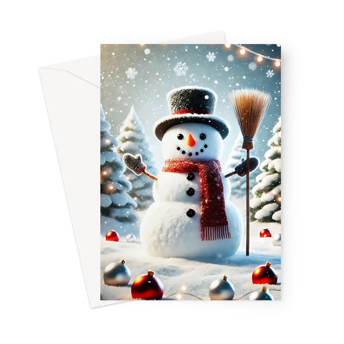 Christmas Snowman Greeting Cards - Pack of 10 Cards