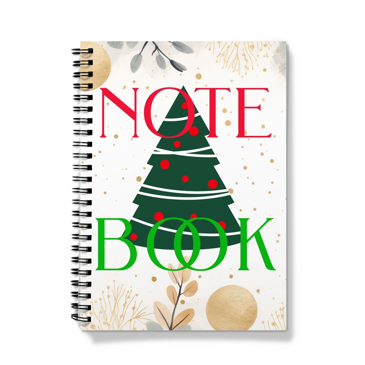 Christmas Spiral Notebook