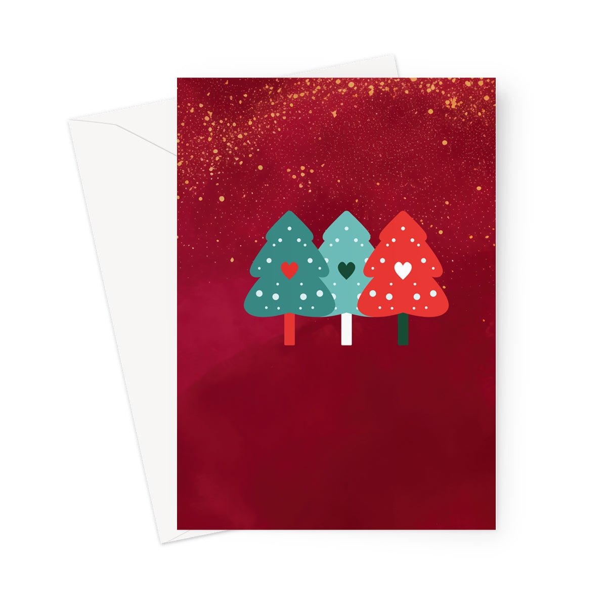 Christmas Trees Greeting Cards - Pack of 10 Cards