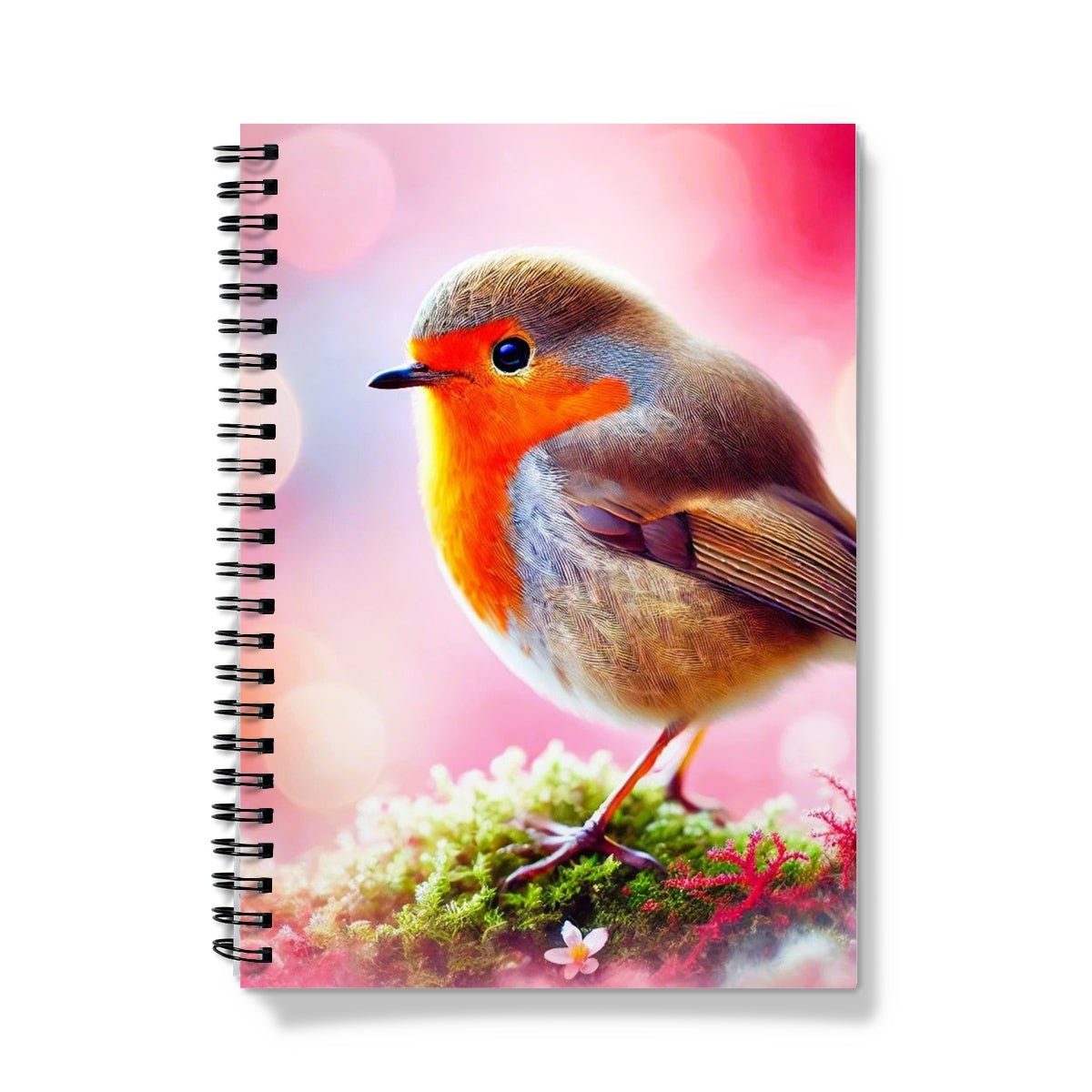 Colourful Robin Notebook