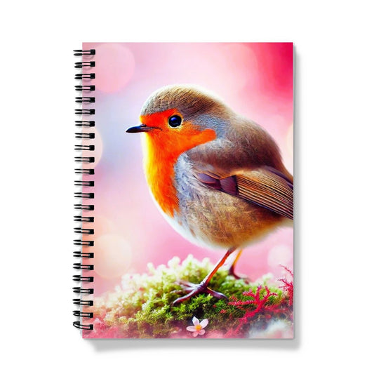 Colourful Robin Notebook