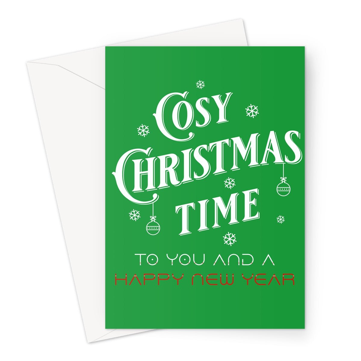 Cosy Christmas Time Greeting Cards - Pack of 10 Cards