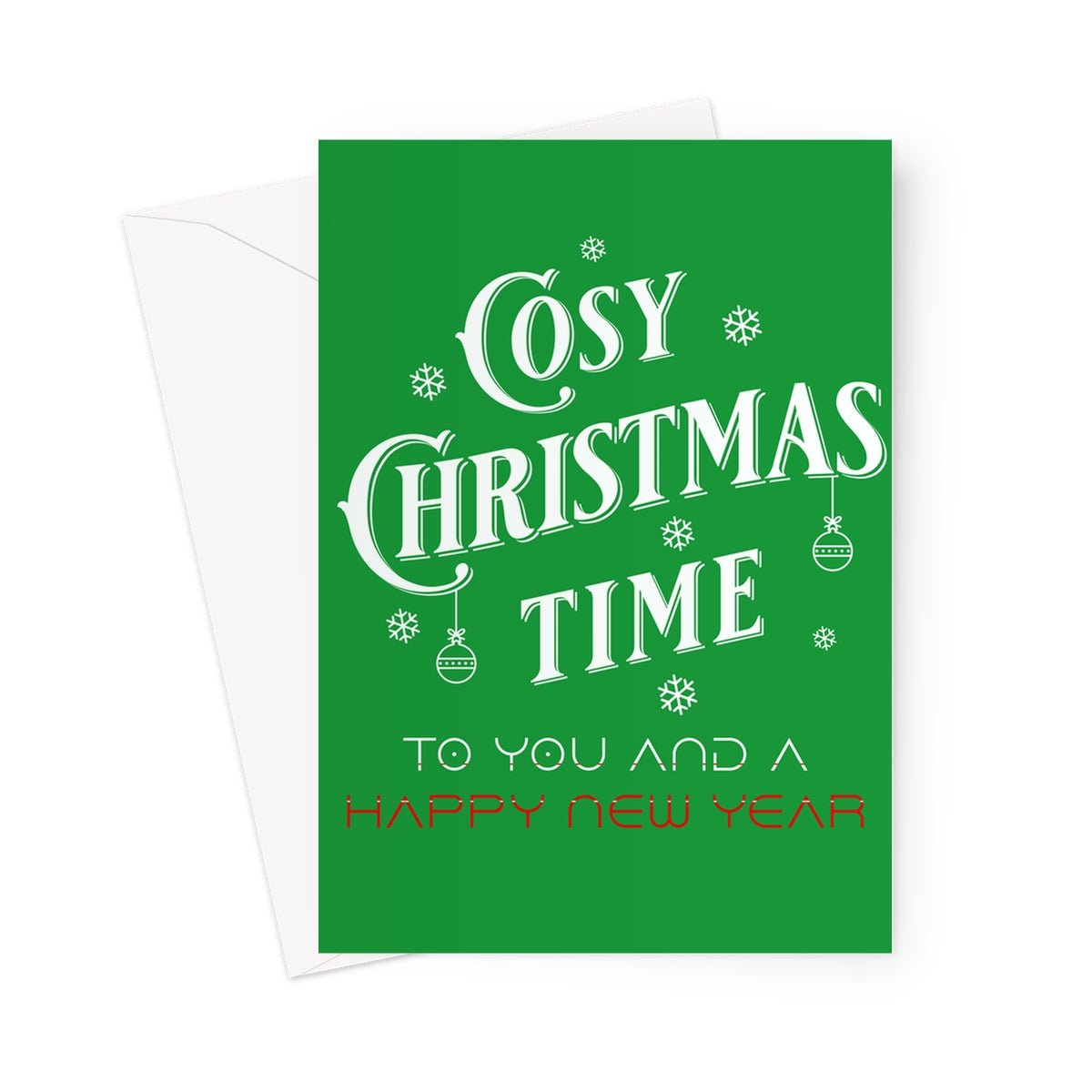 Cosy Christmas Time Greeting Cards - Pack of 10 Cards