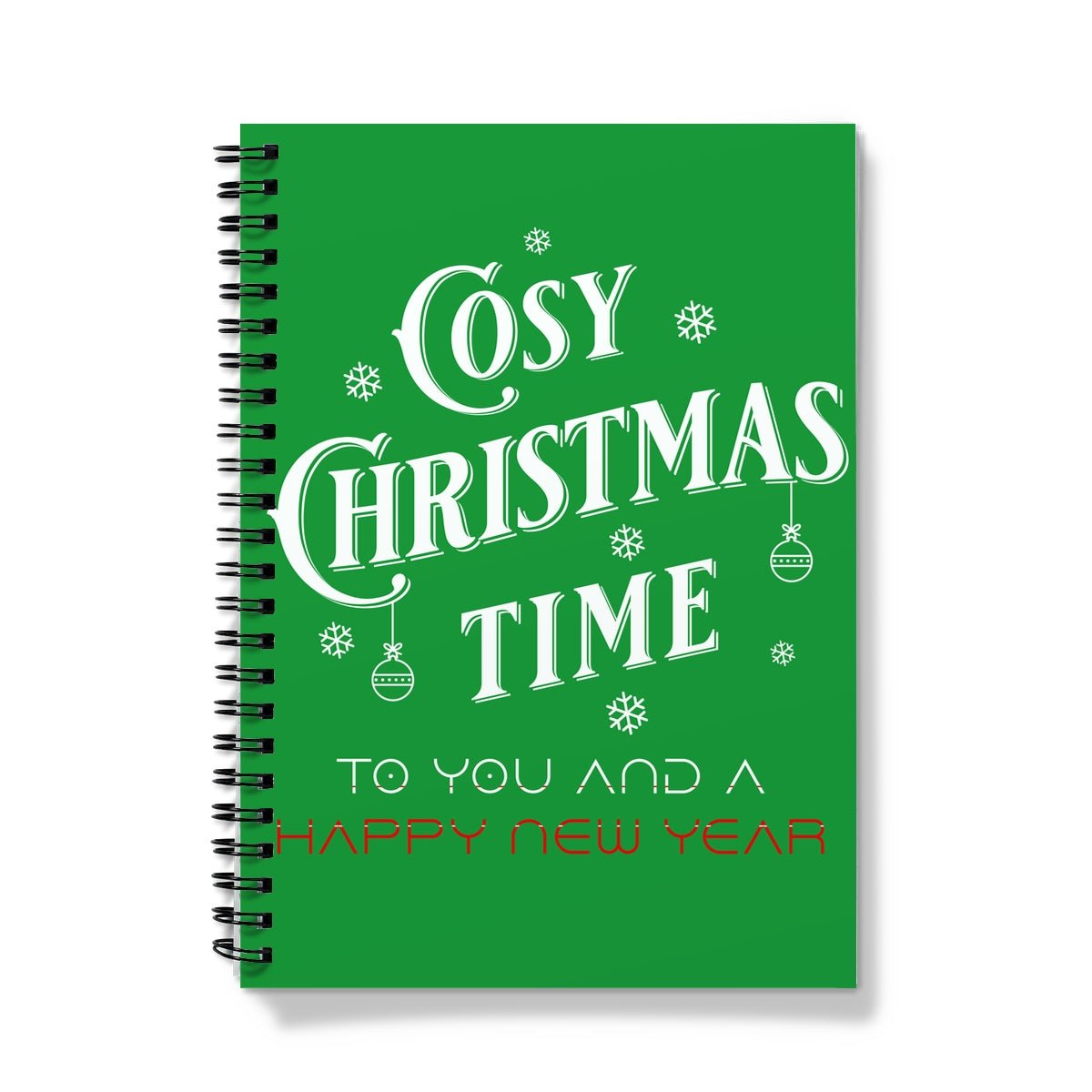 Cosy Christmas Time Spiral Notebook