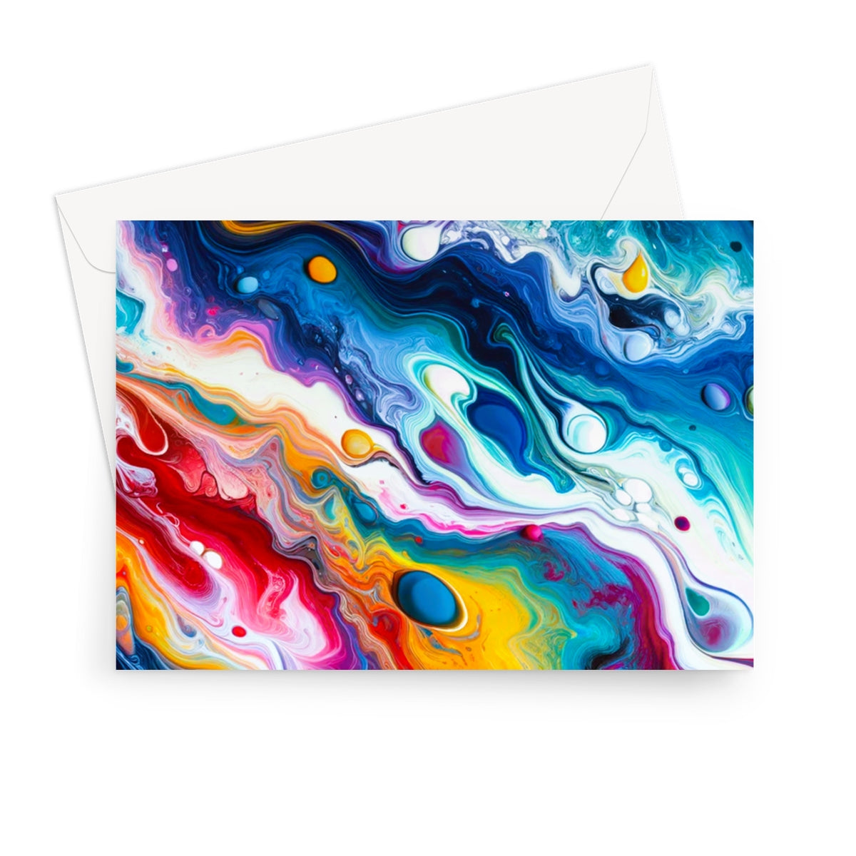 Colour Swirl Greeting Cards