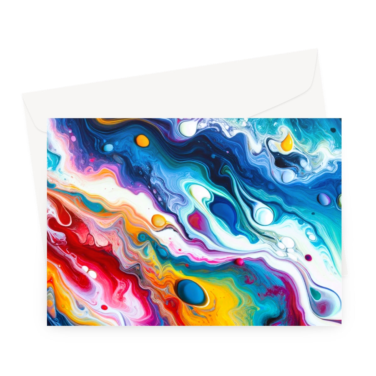 Colour Swirl Greeting Cards
