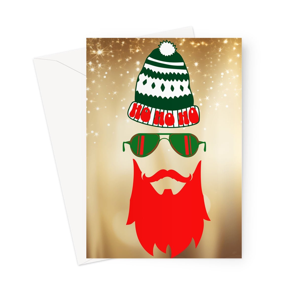 Father Christmas Ho Ho Ho Greeting Cards - Pack of 10 Cards