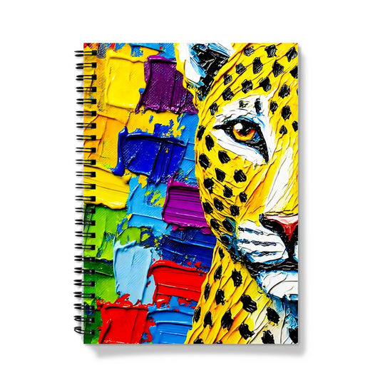 Impasto Leopard Spiral Notebook