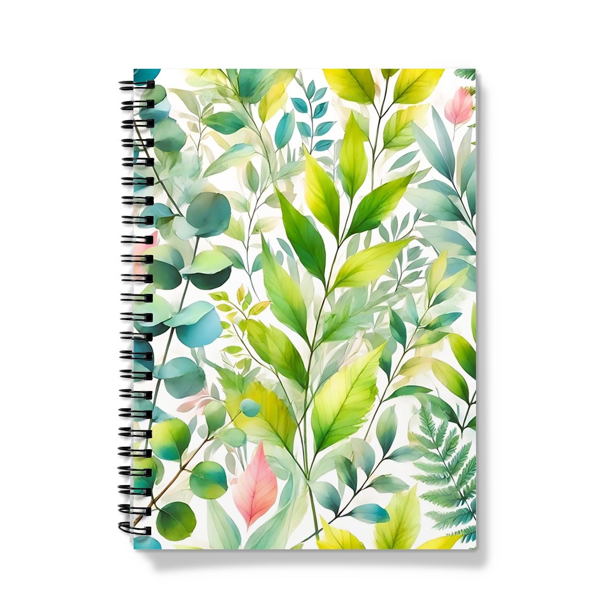 Leaves Pattern Spiral Notebook
