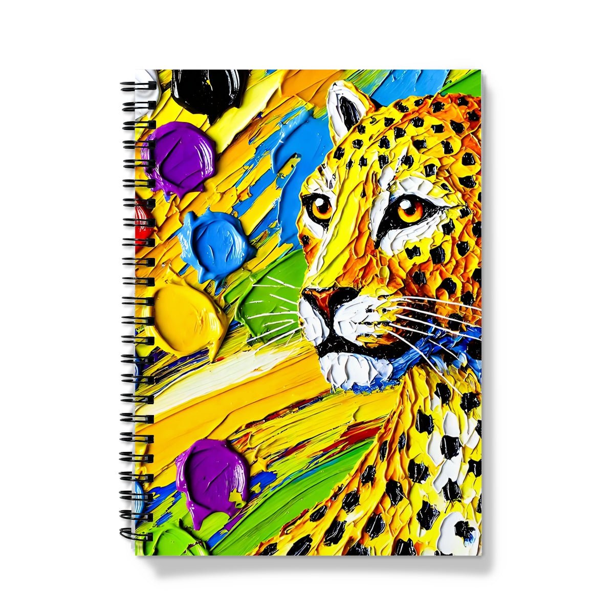 Leopard Paint Spiral Notebook