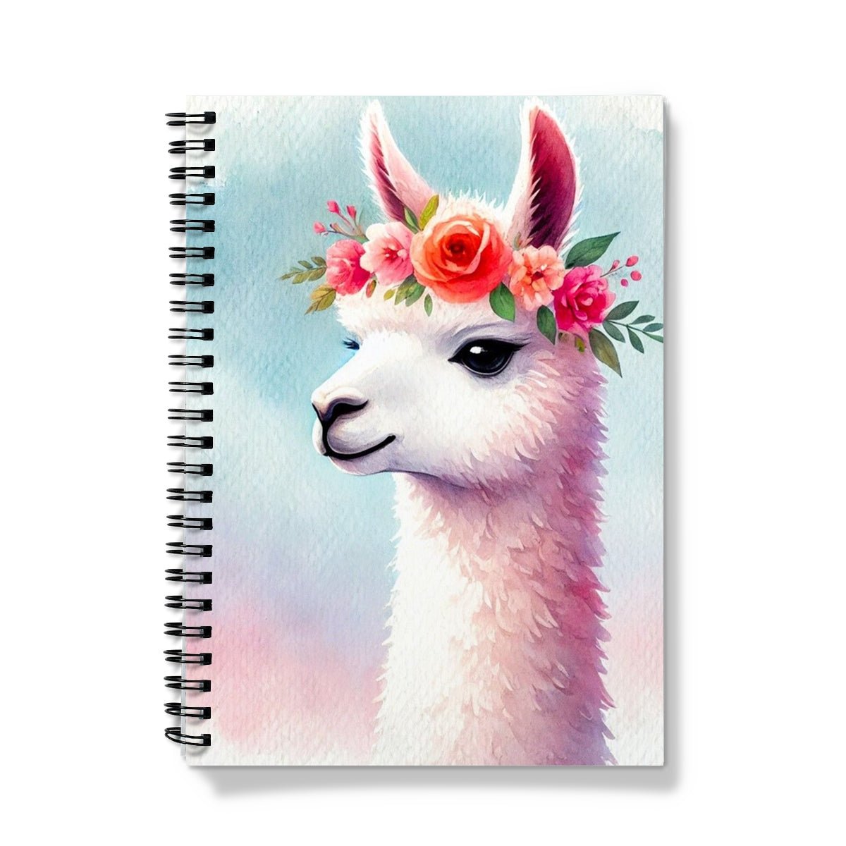 Llama Floral Notebook