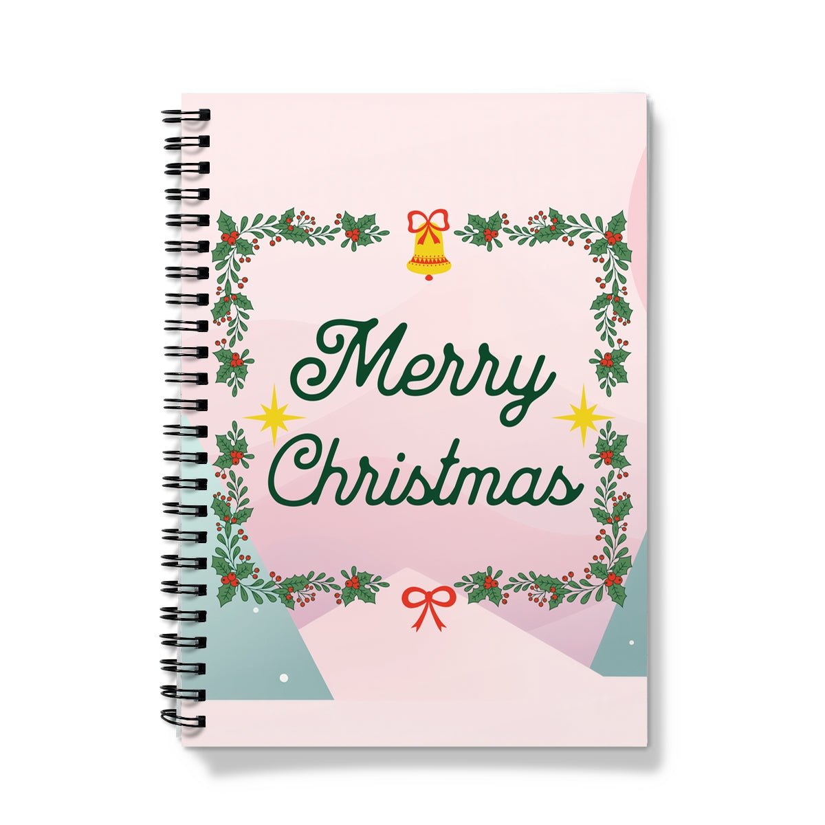 Merry Christmas Mix Spiral Notebook