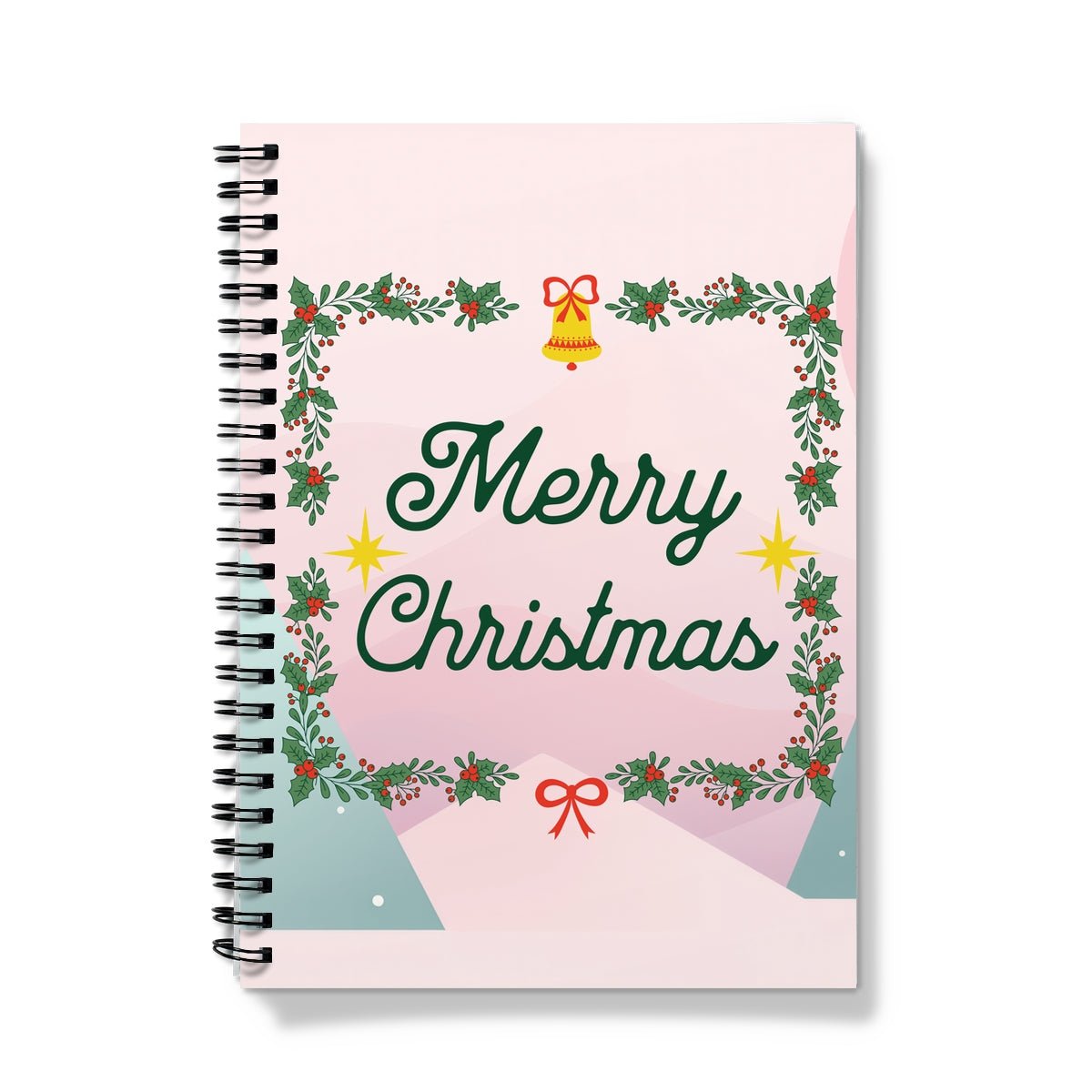 Merry Christmas Mix Spiral Notebook