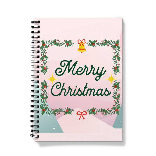 Merry Christmas Mix Spiral Notebook