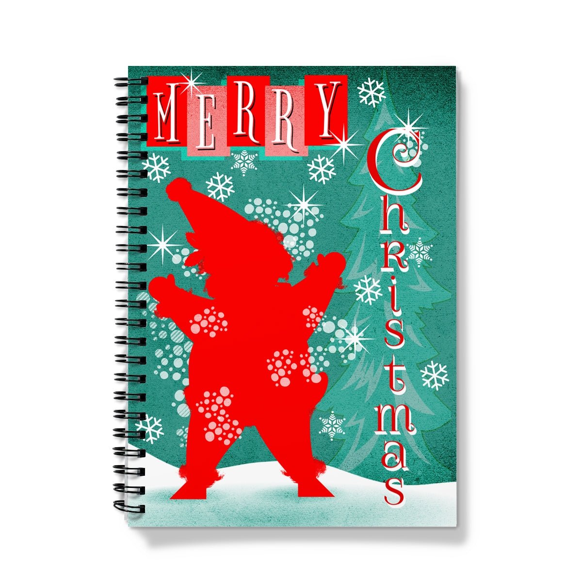 Merry Christmas Santa Spiral Notebook