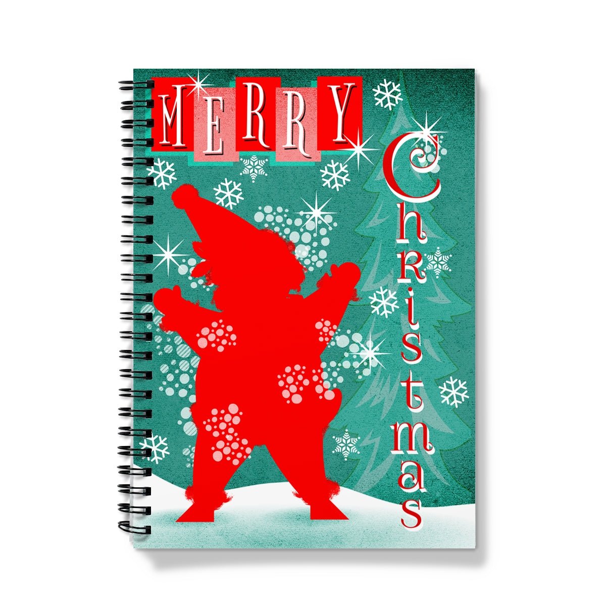Merry Christmas Santa Spiral Notebook