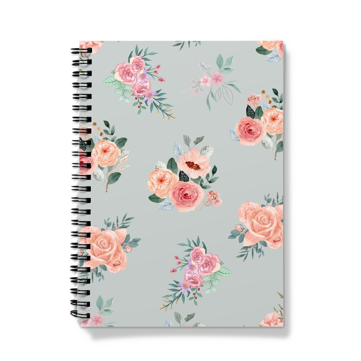 Paperdec Grey Flower Notebook