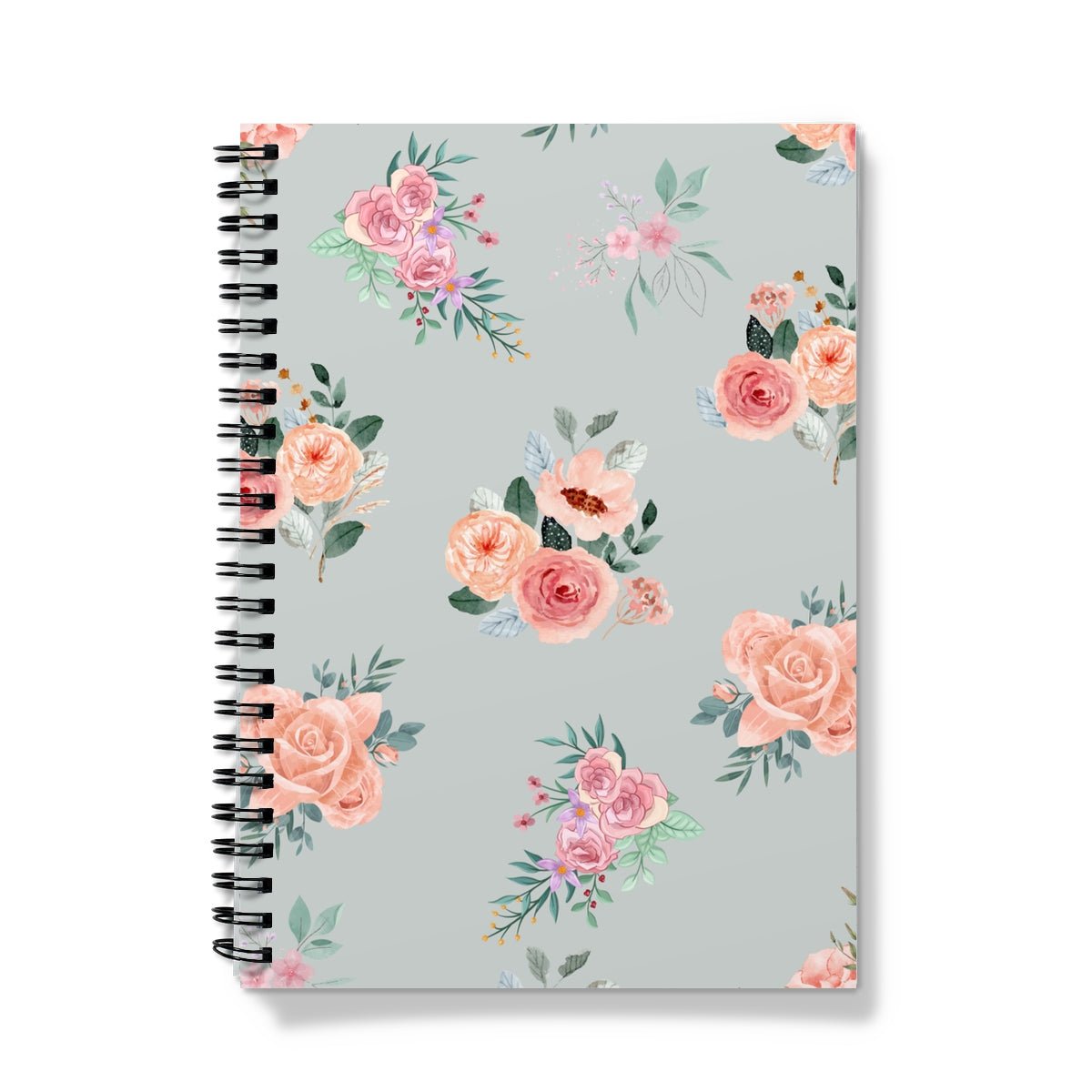 Paperdec Grey Flower Notebook