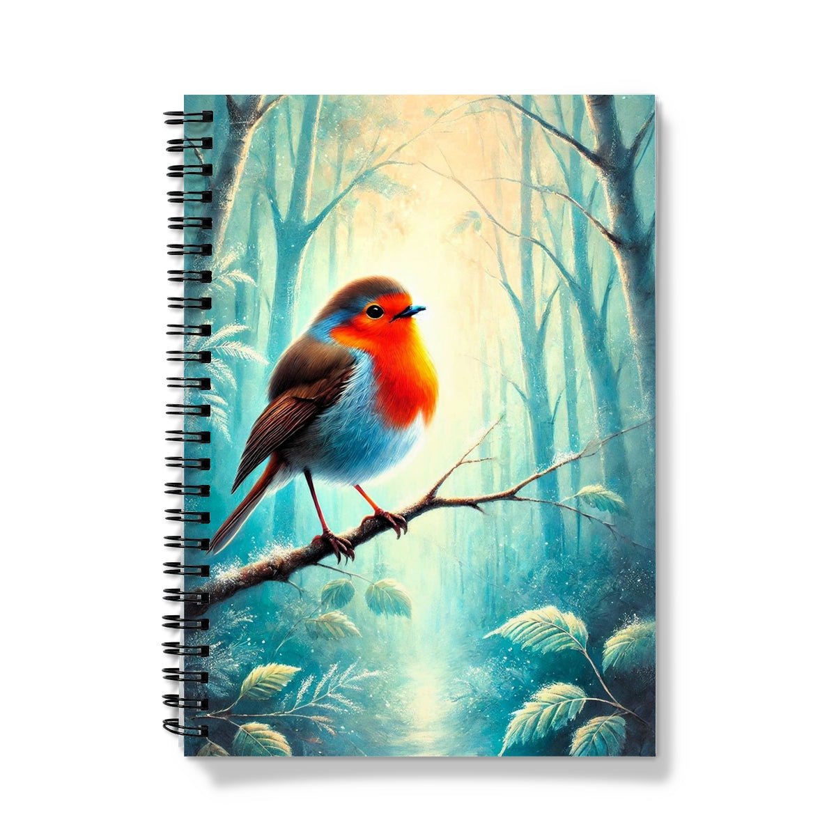 Robin in Forest Notebook