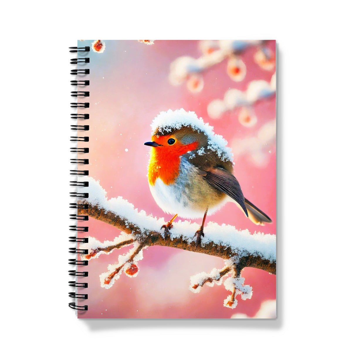 Robin in Snow Notebook