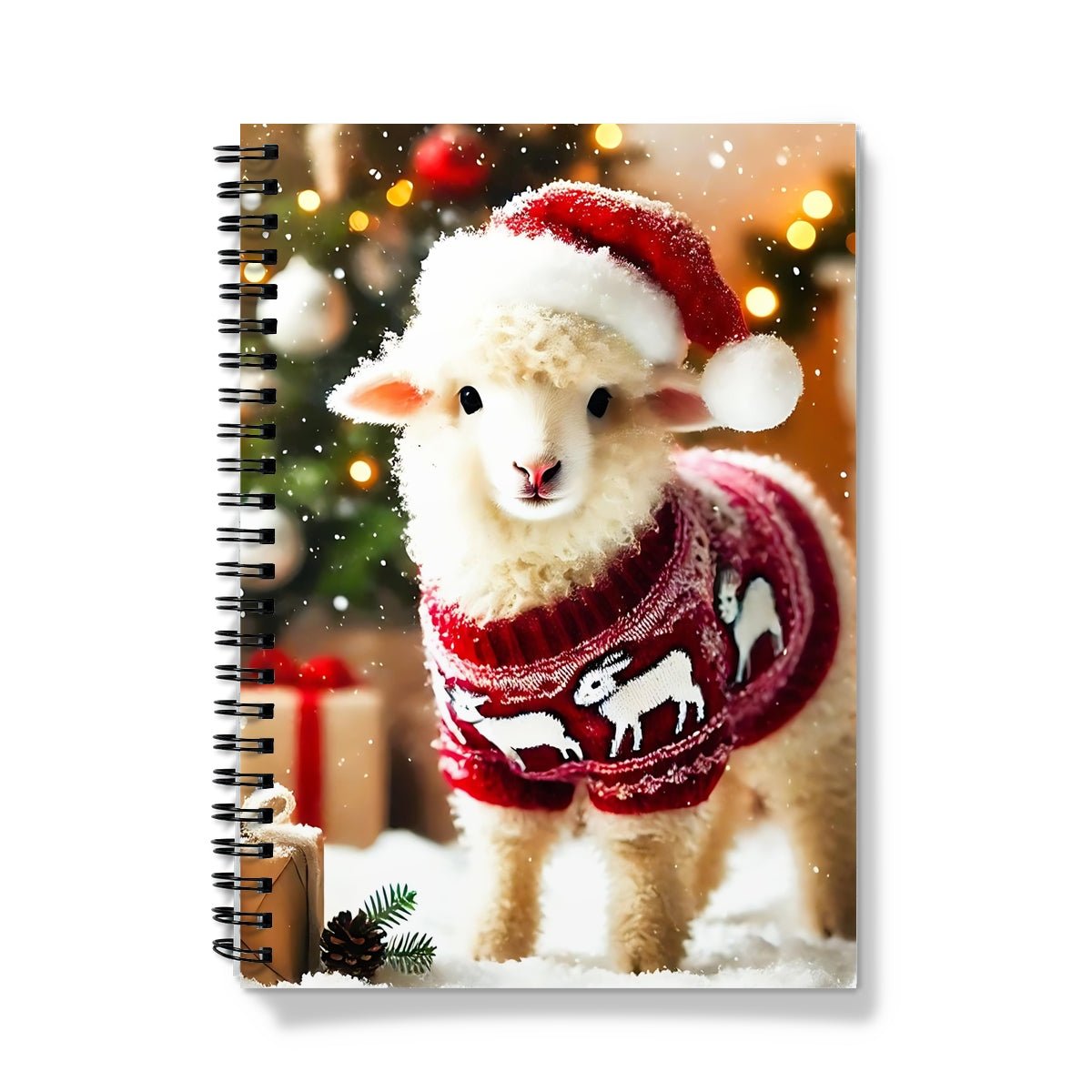 Sheep Christmas Notebook