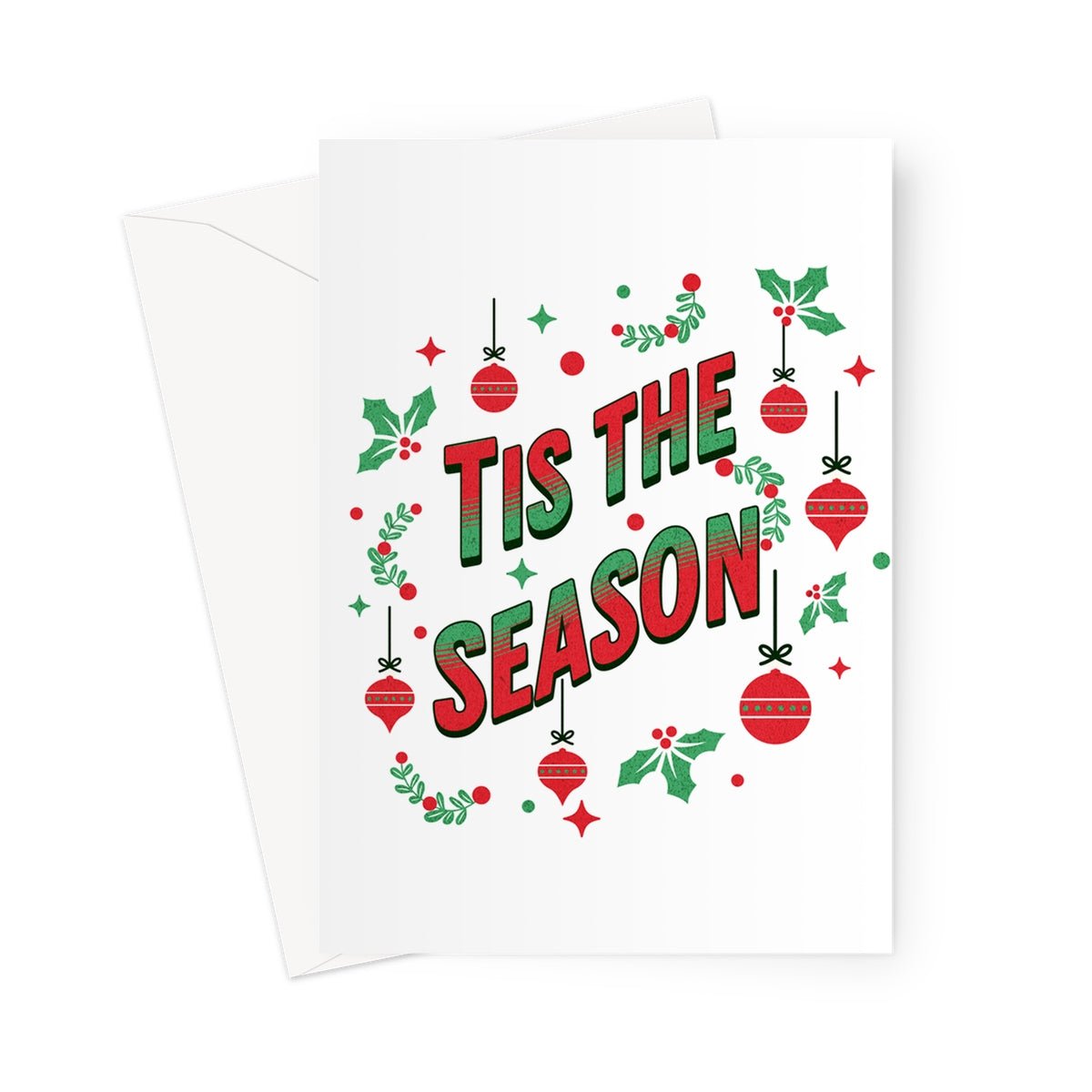 Tis the Season Greeting Cards - Pack of 10 Cards